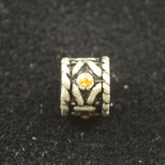 Beads - Pewter Hand Painted with Crystal. LEAD FREE.