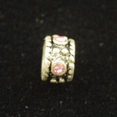 Beads - Pewter Hand Painted with Crystal. LEAD FREE.
