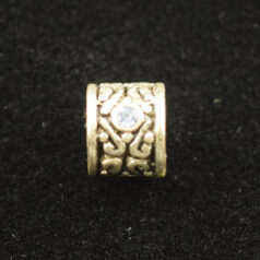 Beads - Pewter Hand Painted with Crystal. LEAD FREE.