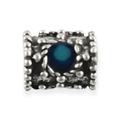 Beads - Pewter Hand Painted with Crystal. LEAD FREE.